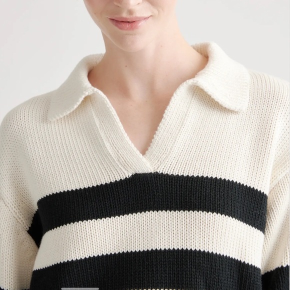 💕100% Organic Cropped Cotton Polo Sweater💕 - Picture 5 of 5